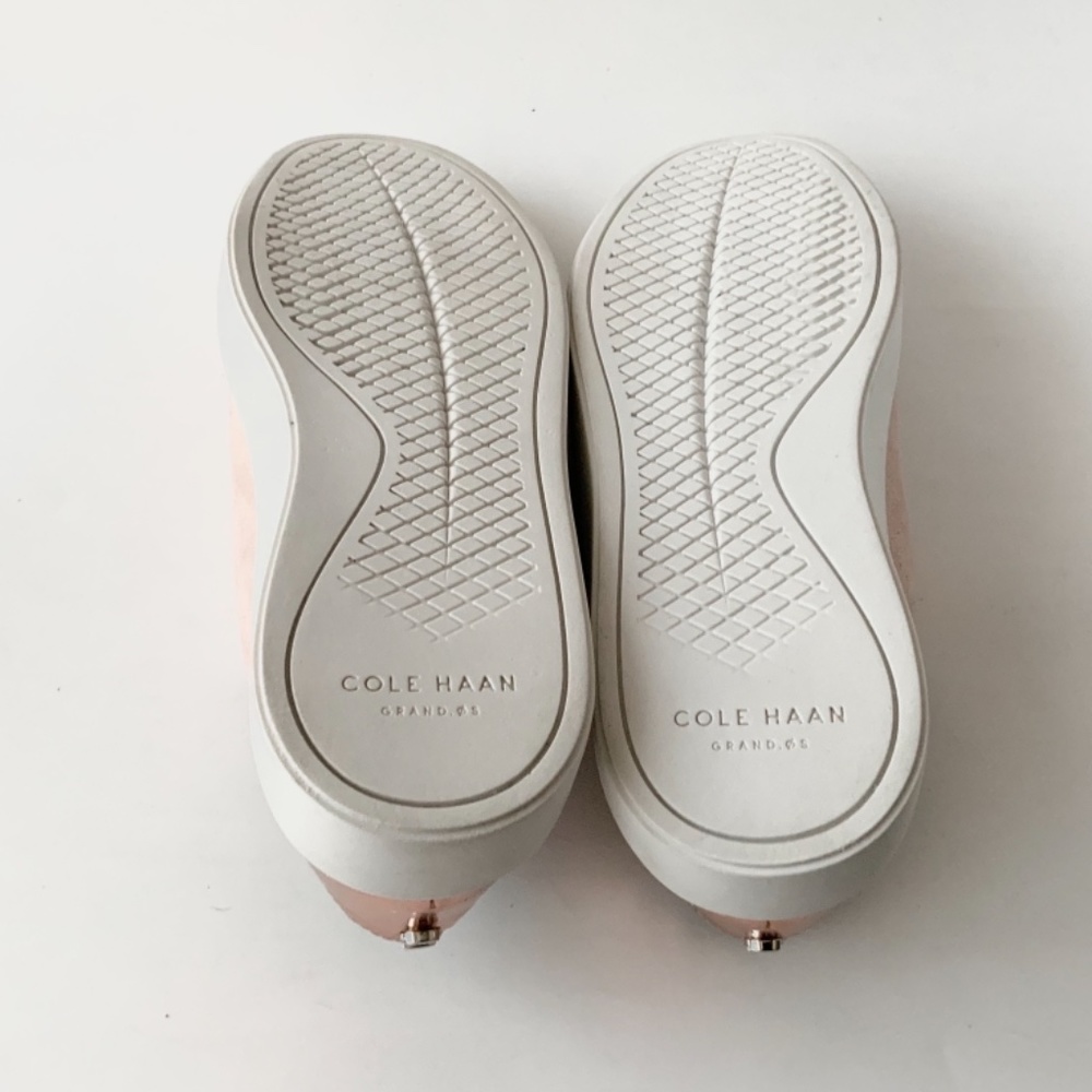 Cole Haan Grand Crosscourt Street Scallop Peach Blush Nubuck/Rose Gold Sneakers - Picture 7 of 8